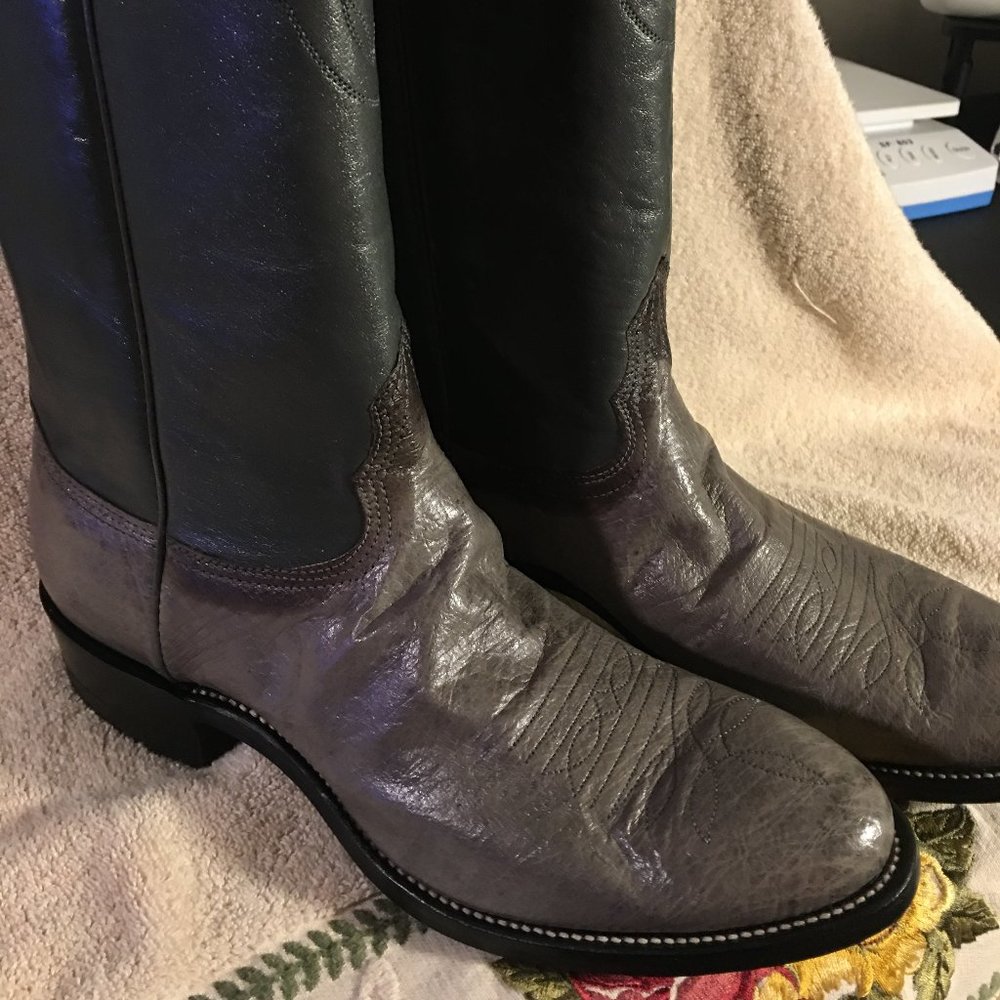 Nocona Gray and Black Men's Boots